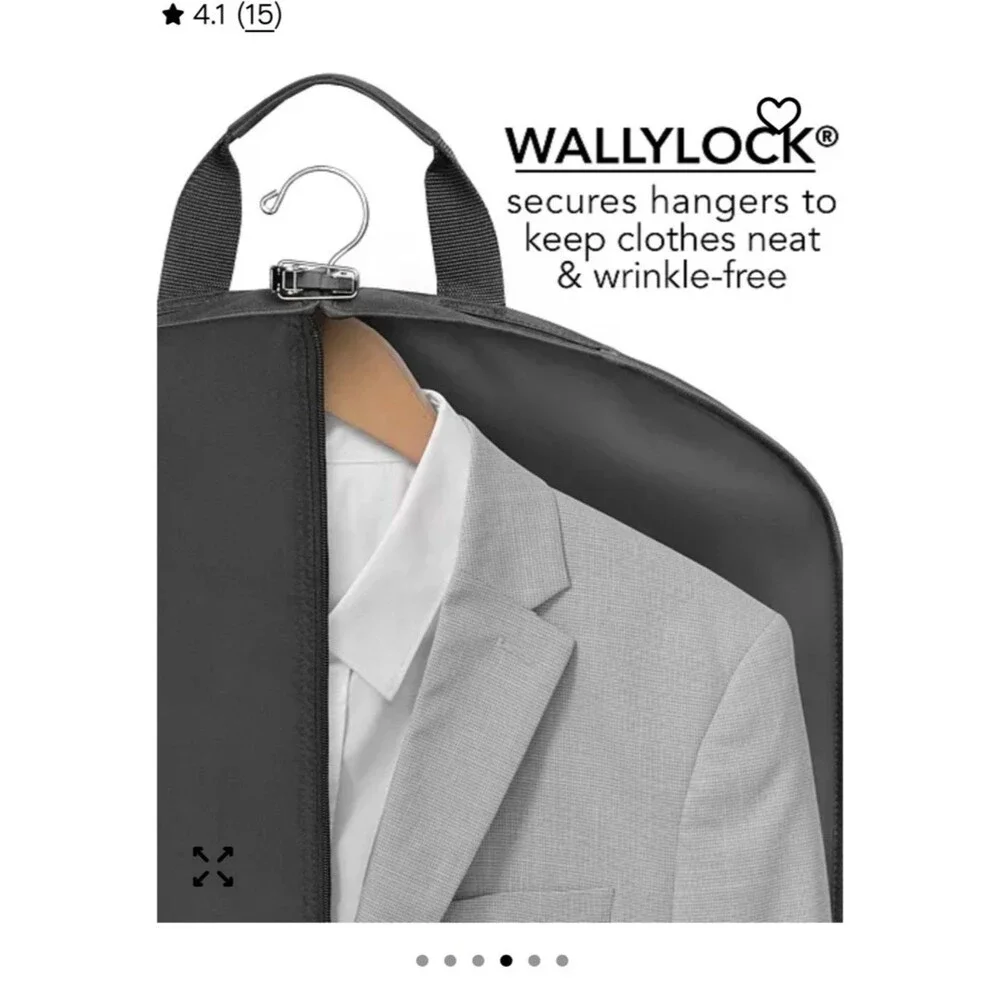 WallyBags 40” Deluxe Travel Garment Bag, Blue Men's Garment BagTop Handle👔🏖️